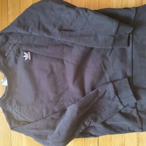Adidas Men's Black Crewneck Sweater